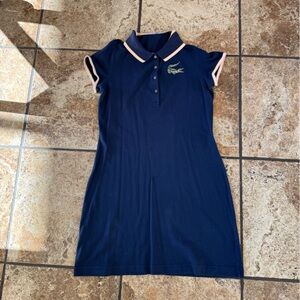 Lacoste Polo Dress with Pink and Yellow Accents
